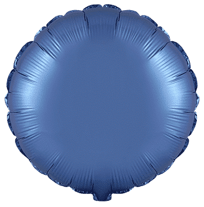 Flexmetal Satin Steel Blue 18" Round Foil Balloon