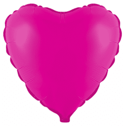 Flexmetal Fluor Fuchsia 18" Round Foil Balloon