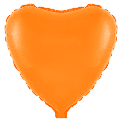 Flexmetal Fluor Orange 18" Round Foil Balloon