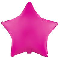 Flexmetal Fluor Fuchsia 18" Star Foil Balloon