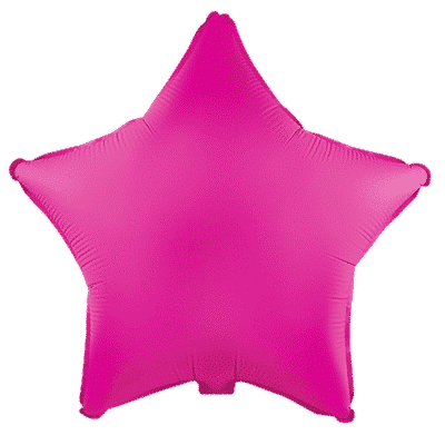 Flexmetal Fluor Fuchsia 18" Star Foil Balloon
