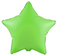 Flexmetal Fluor Green 18" Star Foil Balloon