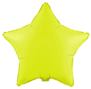 Flexmetal Fluor Yellow 18" Star Foil Balloon