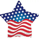 Patriotic Prism Star 9" Air Fill Foil Balloon