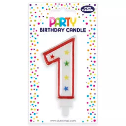 Eurowrap Party Candle Number 1