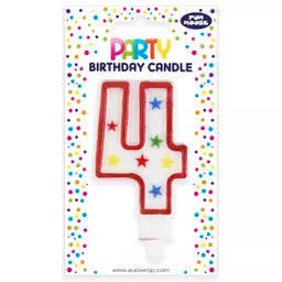 Eurowrap Party Candle Number 4