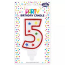Eurowrap Party Candle Number 5
