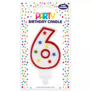 Eurowrap Party Candle Number 6