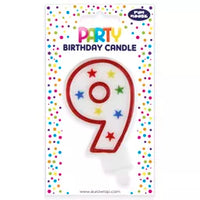 Eurowrap Party Candle Number 9