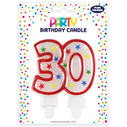 Eurowrap Party Candle Age 30