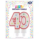 Eurowrap Party Candle Age 40