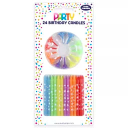 Eurowrap Party Candle Stars 24pk