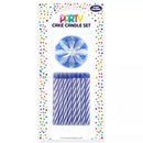 Eurowrap Party Candle Set Blue