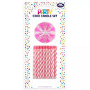 Eurowrap Party Candle Set Pink