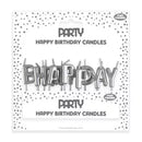 Eurowrap Party Candle Happy Birthday Met Silver