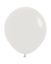 Sempertex Almond White 18" Latex Balloons 25pk