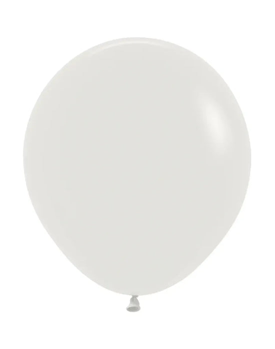 Sempertex Almond White 18" Latex Balloons 25pk