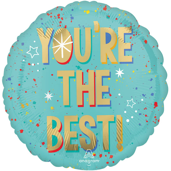 Anagram You're The Best Splash 18" Foil Balloon