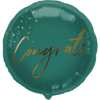 Anagram Congrats Green 18" Foil Balloon