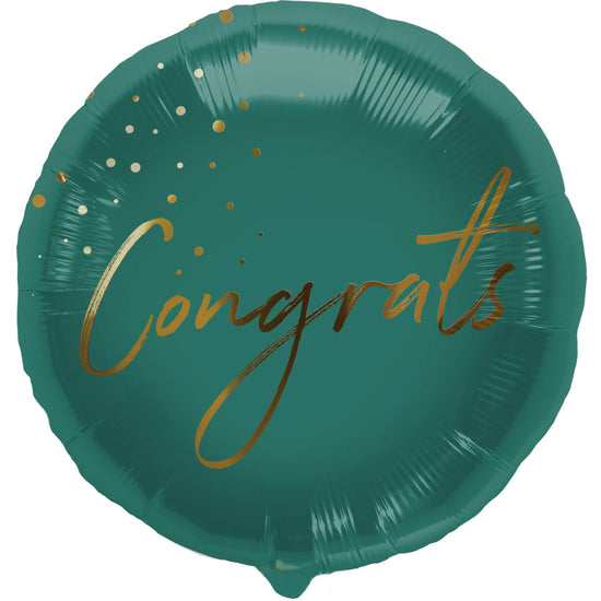 Anagram Congrats Green 18" Foil Balloon