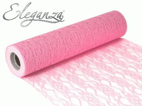 Eleganza Lace Netting Light Pink 12" x 10M