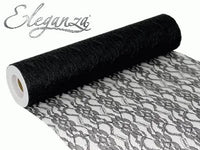 Eleganza Lace Netting Black 12" x 10M