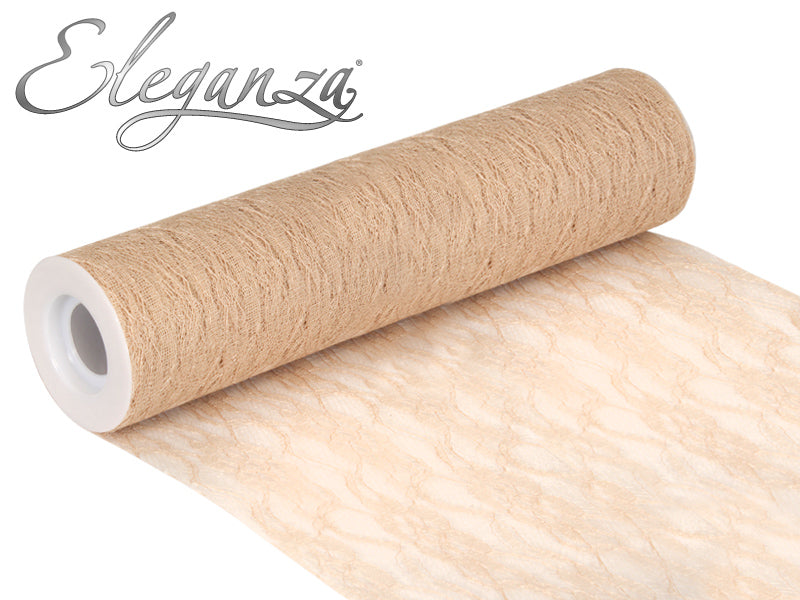 Eleganza Lace Netting Vintage Champagne 12" x 10M