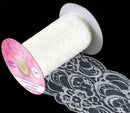 Eleganza Lace Ribbon Patterned Ivory 95mm x 5M