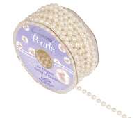 Eleganza Pearl Bead String Ivory 6mm x 10M