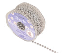 Eleganza Pearl Bead String Met Silver 6mm x 10M