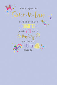 Kingfisher C75 Birthday Sister-in-Law 6pk