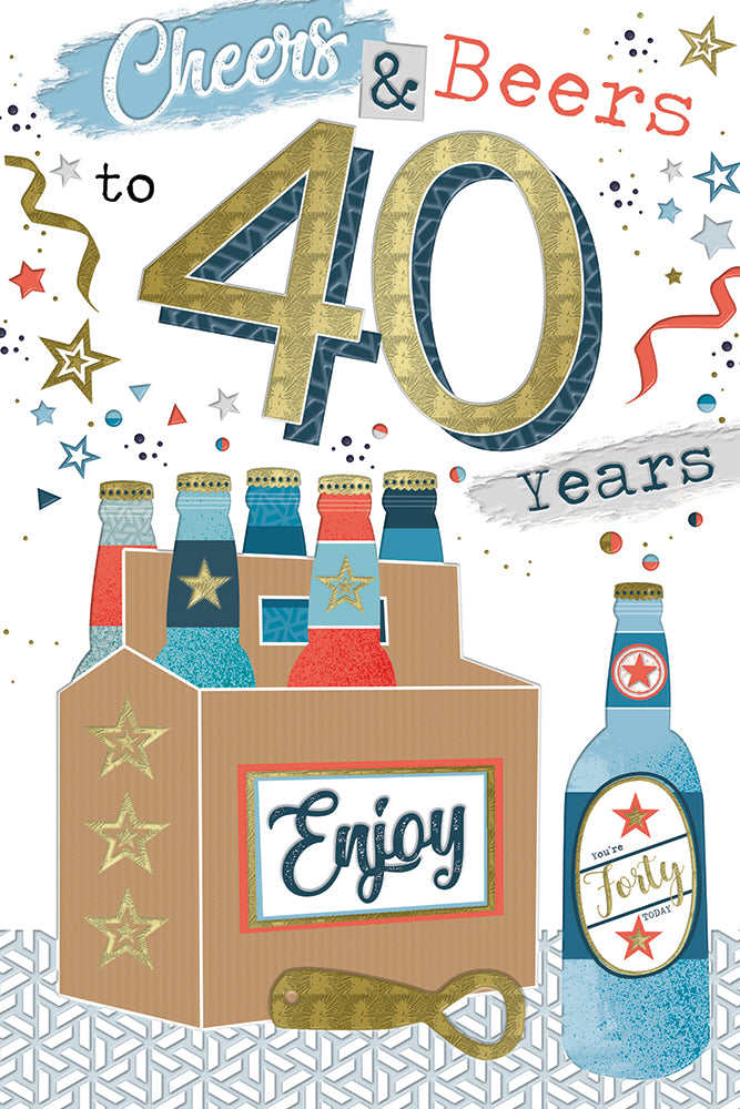 Kingfisher C75 Birthday Age 40 6pk