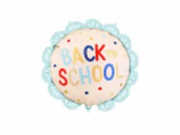 PartyDeco Scalloped Back To School 21" Foil