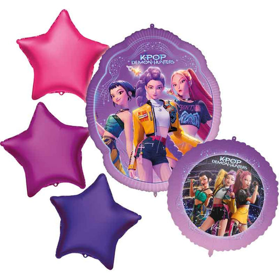 Procos KPop Demon Hunters Foil Balloon Bouquet 5pc