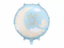PartyDeco Welcome Baby Blue Moon 18" Foil Balloon