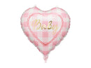 PartyDeco Baby Pink Gingham 18" Foil Balloon