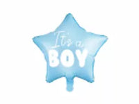 PartyDeco It's A Boy Blue Star 19" Foil Balloon