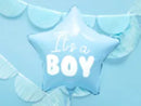 PartyDeco It's A Boy Blue Star 19" Foil Balloon