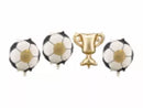 PartyDeco Football & Trophy 13" Garland Foils 4pc