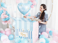 PartyDeco Balloon Box Boy Or Girl 60x40x60cm