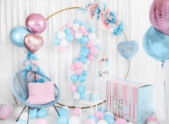 PartyDeco Balloon Box Boy Or Girl 60x40x60cm