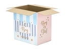 PartyDeco Balloon Box Boy Or Girl 60x40x60cm
