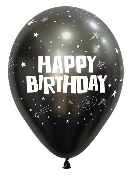Sempertex Midnight Grey Birthday 12" Latex 25pk