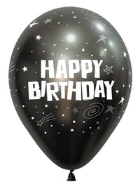 Sempertex Midnight Grey Birthday 12" Latex 12pk