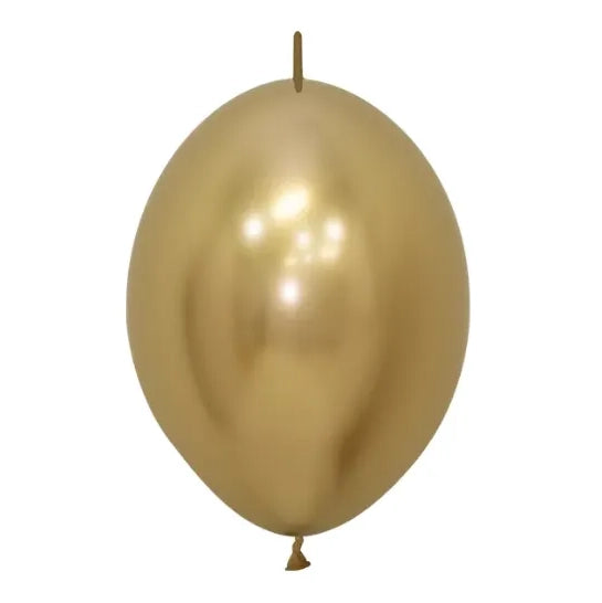Sempertex Reflex Gold 6" Link-O-Loon 50pk