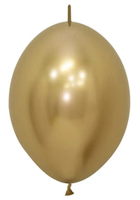 Sempertex Reflex Gold 12" Link-O-Loon 50pk