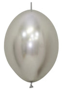 Sempertex Reflex Silver 12" Link-O-Loon 50pk