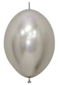 Sempertex Reflex Silver 12" Link-O-Loon 50pk
