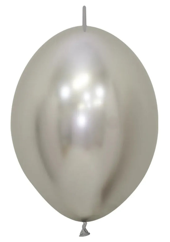 Sempertex Reflex Silver 12" Link-O-Loon 50pk