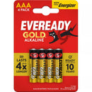 Eveready Batteries Gold AAA 4pk